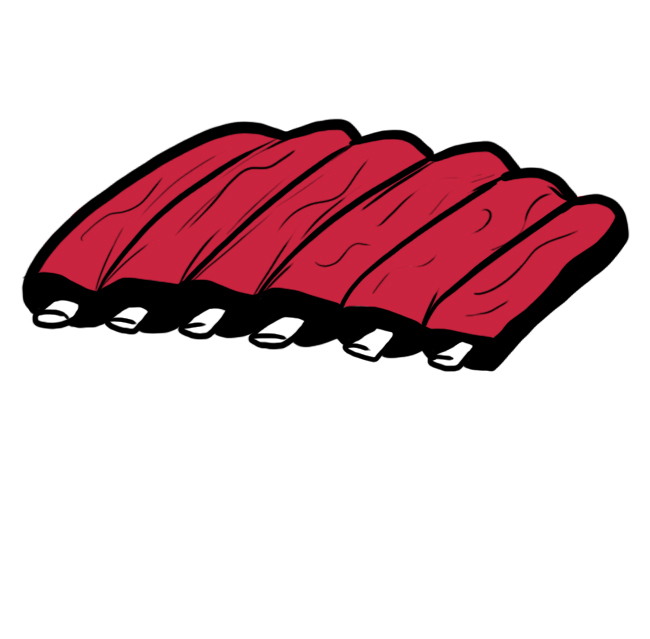 Kansas City Chiefs Pork Ribs Logo fabric transfer
